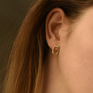 earrings, mismatch, brass, model, small.