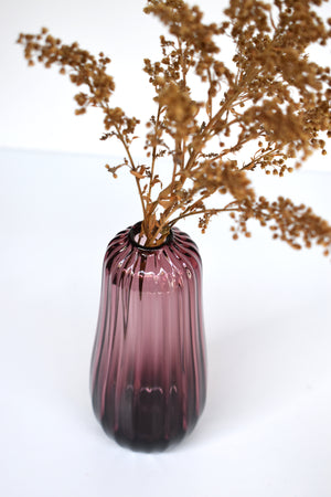 tall, purple, glass, bud, vase.